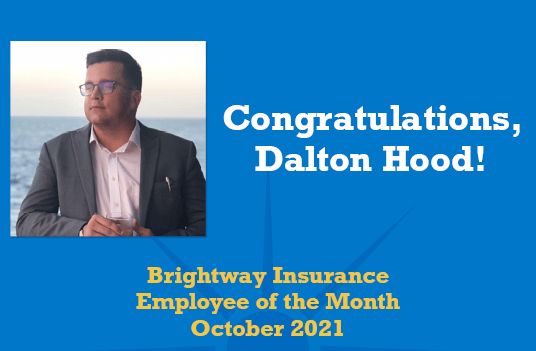 Dalton Hood Employee of the Month October 2021